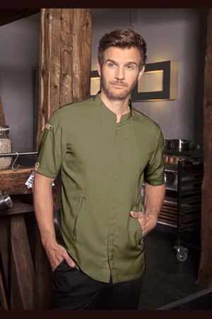 Short Sleeve Chef Jacket Green-Generation
