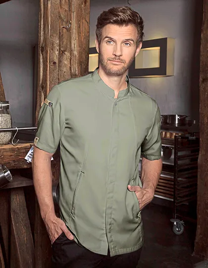 Short Sleeve Chef Jacket Green-Generation
