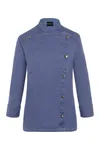 Damen Kochjacke Jeans-Style Vintage Blue (ca. Pantone 2108C)