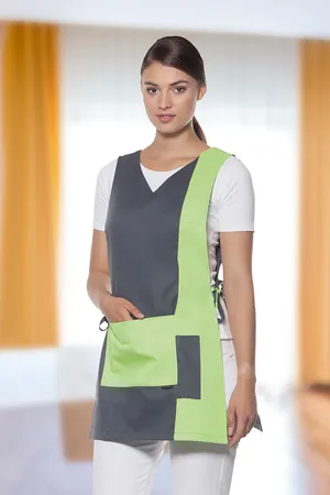 Überwurfkasack Marilies Anthracite (ca. Pantone 7540C) / Apple (ca. Pantone 7486C)