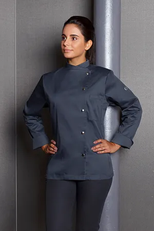 Kochjacke Larissa Anthracite (ca. Pantone 7540C)