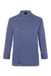 Kochjacke Jeans-Style Vintage Blue (ca. Pantone 2108C)