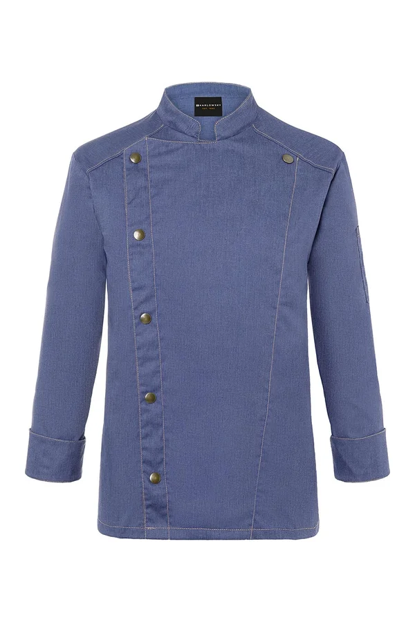 Kochjacke Jeans-Style Vintage Blue (ca. Pantone 2108C)