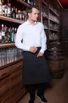 Bistroschürze Basic mit Tasche Black (ca. Pantone 419C)
