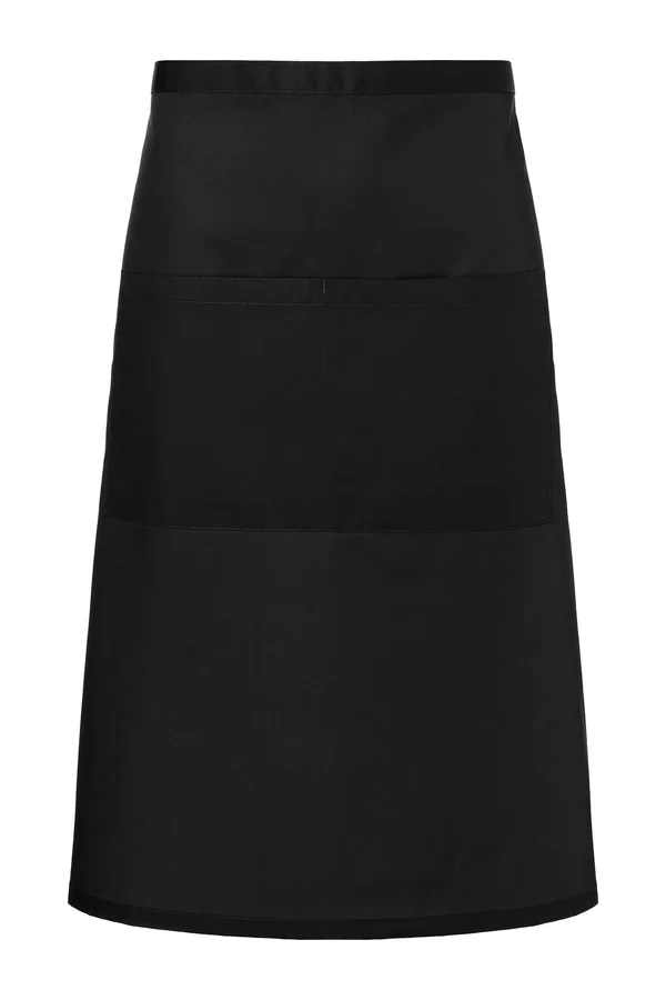 Bistroschürze Basic mit Tasche Black (ca. Pantone 419C)
