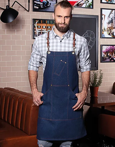 Bib Apron Denim X-Style