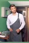 Asymmetrical Bib Apron Classic With Pocket
