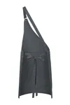 Asymmetrische Latzschürze Classic mit Tasche Anthracite (ca. Pantone 7540C)
