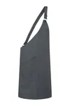 Asymmetrische Latzschürze Classic mit Tasche Anthracite (ca. Pantone 7540C)