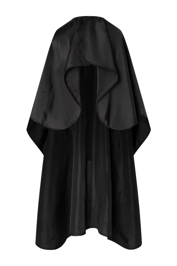 Wasserabweisender Schneideumhang mit Handdurchgriffen Black