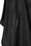 Wasserabweisender Schneideumhang mit Handdurchgriffen Black