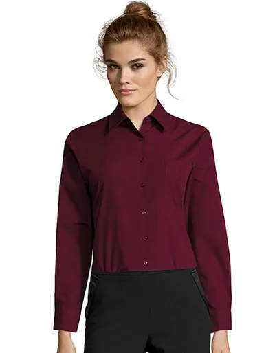 Popeline-Blouse Executive Long Sleeve