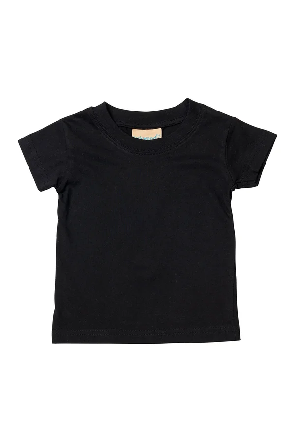 Baby-Kids Crew Neck T-Shirt Black