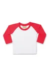 Long Sleeved Baseball T-Shirt White / Red