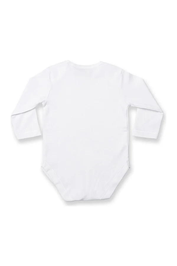 Long Sleeved Baby Bodysuit White