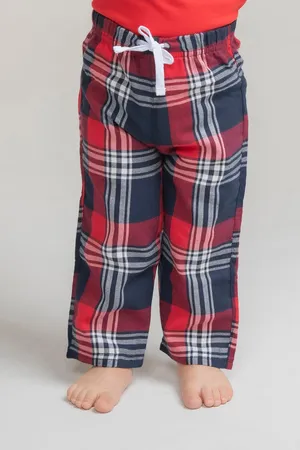 Baby Tartan Trousers Red-Navy Check