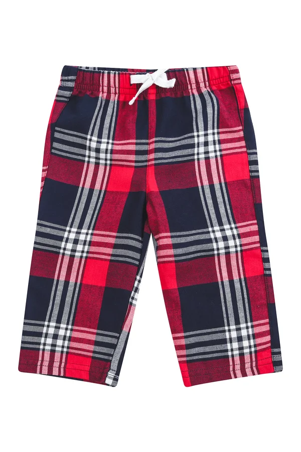 Baby Tartan Trousers Red-Navy Check