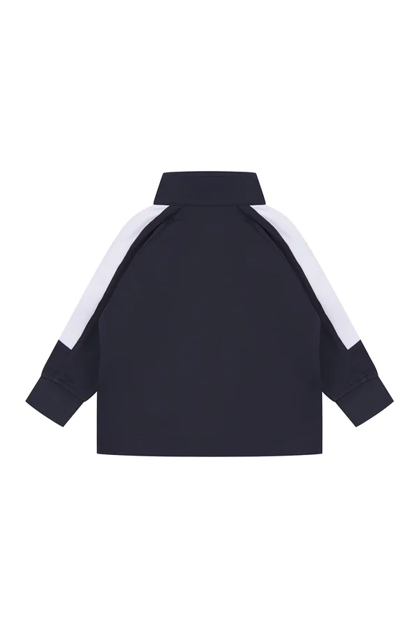 Kids Track Top Navy / White