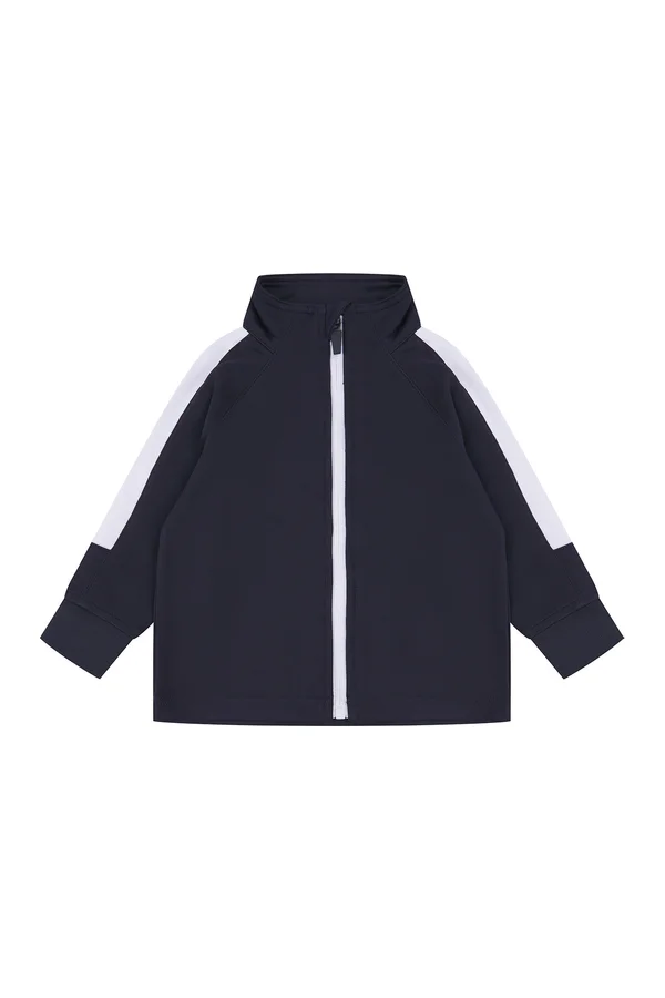 Kids Track Top Navy / White