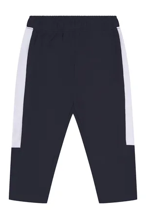 Kids Track Bottoms Navy / White