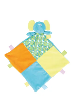 Baby Multi Coloured Comforter With Rattle Multi