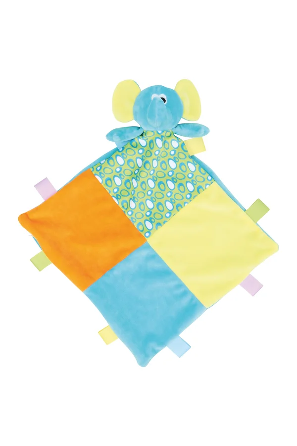 Baby Multi Coloured Comforter With Rattle Multi
