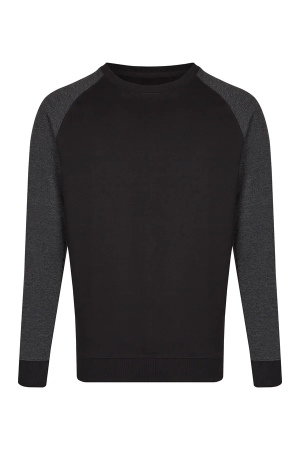 my mate - Men´s Crew Neck Sweat Black / Heather Black