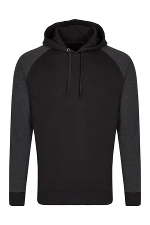 my mate - Men´s No Pocket Hoody Black / Heather Black