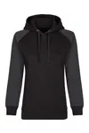 my mate - Ladies´ No Pocket Hoody Black / Heather Black