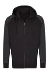 my mate - Men´s Zip Hoody Black / Heather Black