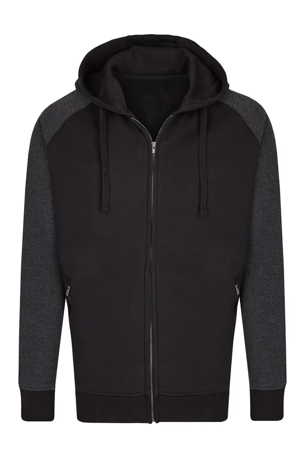 my mate - Men´s Zip Hoody Black / Heather Black