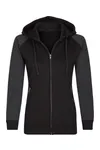 my mate - Ladies´ Zip Hoody Black / Heather Black