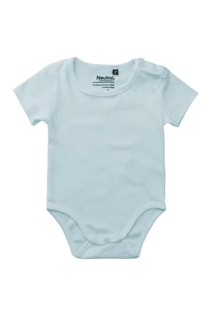 Babies Short Sleeve Bodystocking Light Blue