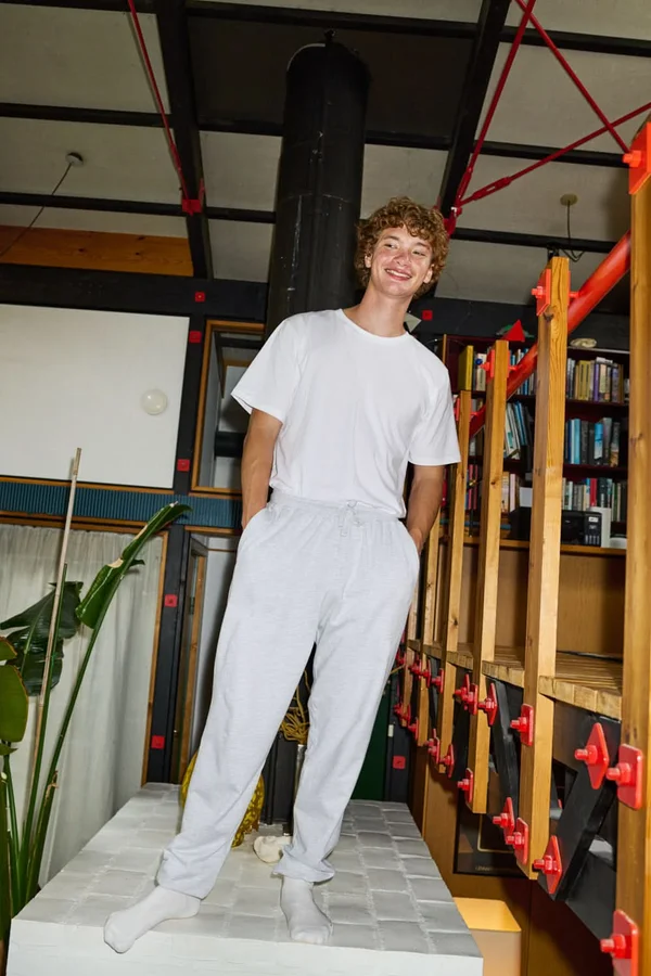 Unisex Sweatpants With Elastic Cuff ash grey