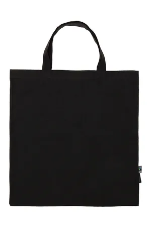 Shopping Bag Short Handles Black