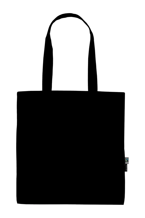 Shopping Bag With Long Handles Black