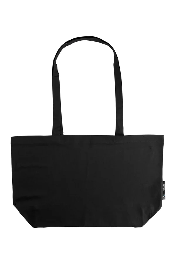 Shopping Bag With Gusset Black