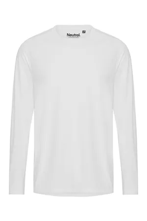 Recycled Performance Long Sleeve T-Shirt White