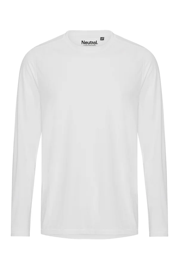 Recycled Performance Long Sleeve T-Shirt White