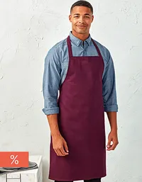 Organic Cotton Bib Apron (No Pocket)