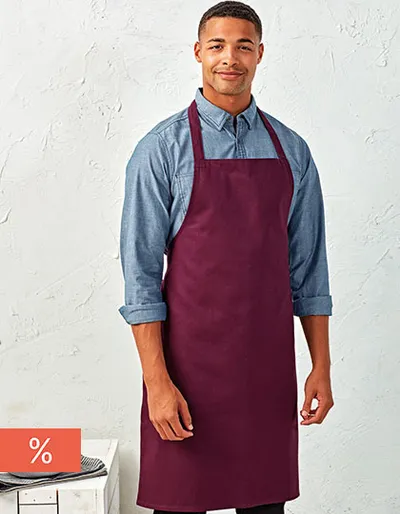 Organic Cotton Bib Apron (No Pocket)