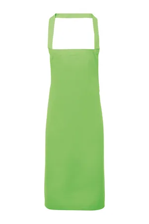 Organic Cotton Bib Apron (No Pocket) Apple (ca. Pantone 360C)