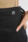 Mid-Length Apron (Fairtrade Cotton) Black (ca. Pantone Black 3C)