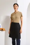 Mid-Length Apron (Fairtrade Cotton) Black (ca. Pantone Black 3C)