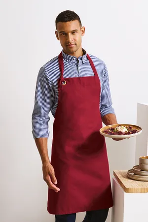Calibre Heavy Cotton Canvas Bib Apron Burgundy