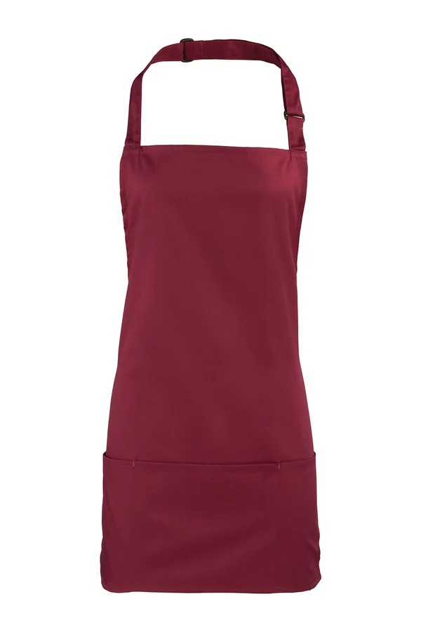 ‘Colours’ 2 in 1 Apron burgundy (ca. pantone 209c)