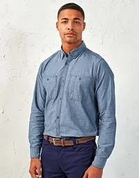 Men´s Organic Chambray Fairtrade Long Sleeve Shirt