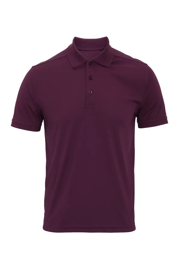 Men´s Coolchecker® Piqué Polo Aubergine (ca. Pantone 5115C)