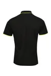 Men´s Contrast Coolchecker® Polo Black (ca. Pantone Black C) / Lime (ca. Pantone 382C)