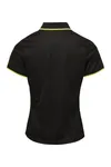 Women´s Contrast Coolchecker® Polo Black (ca. Pantone Black C) / Lime (ca. Pantone 382C)